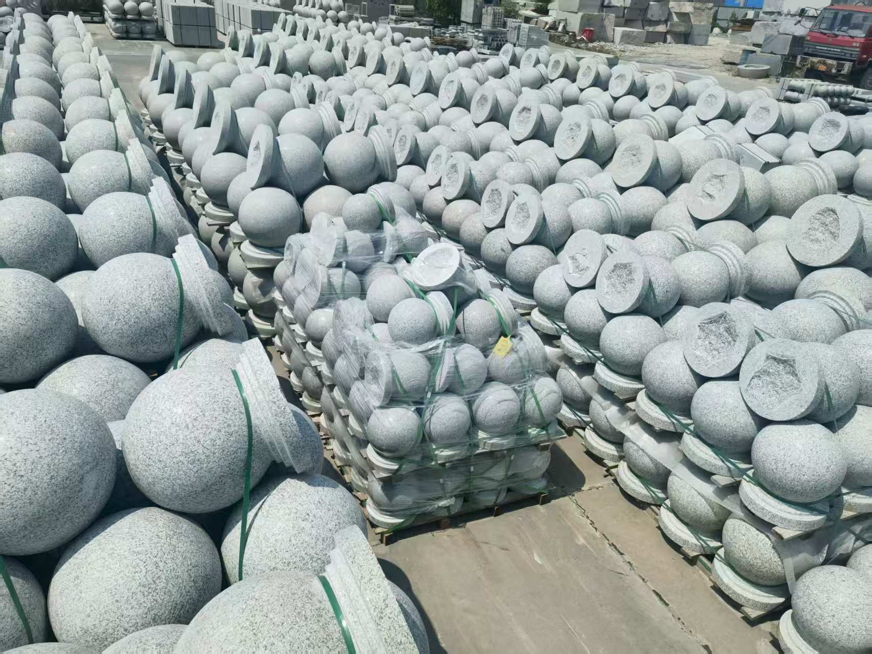 鹤壁 花岗岩实心圆球，石球，挡车球，挡车石，车止石，路障石。