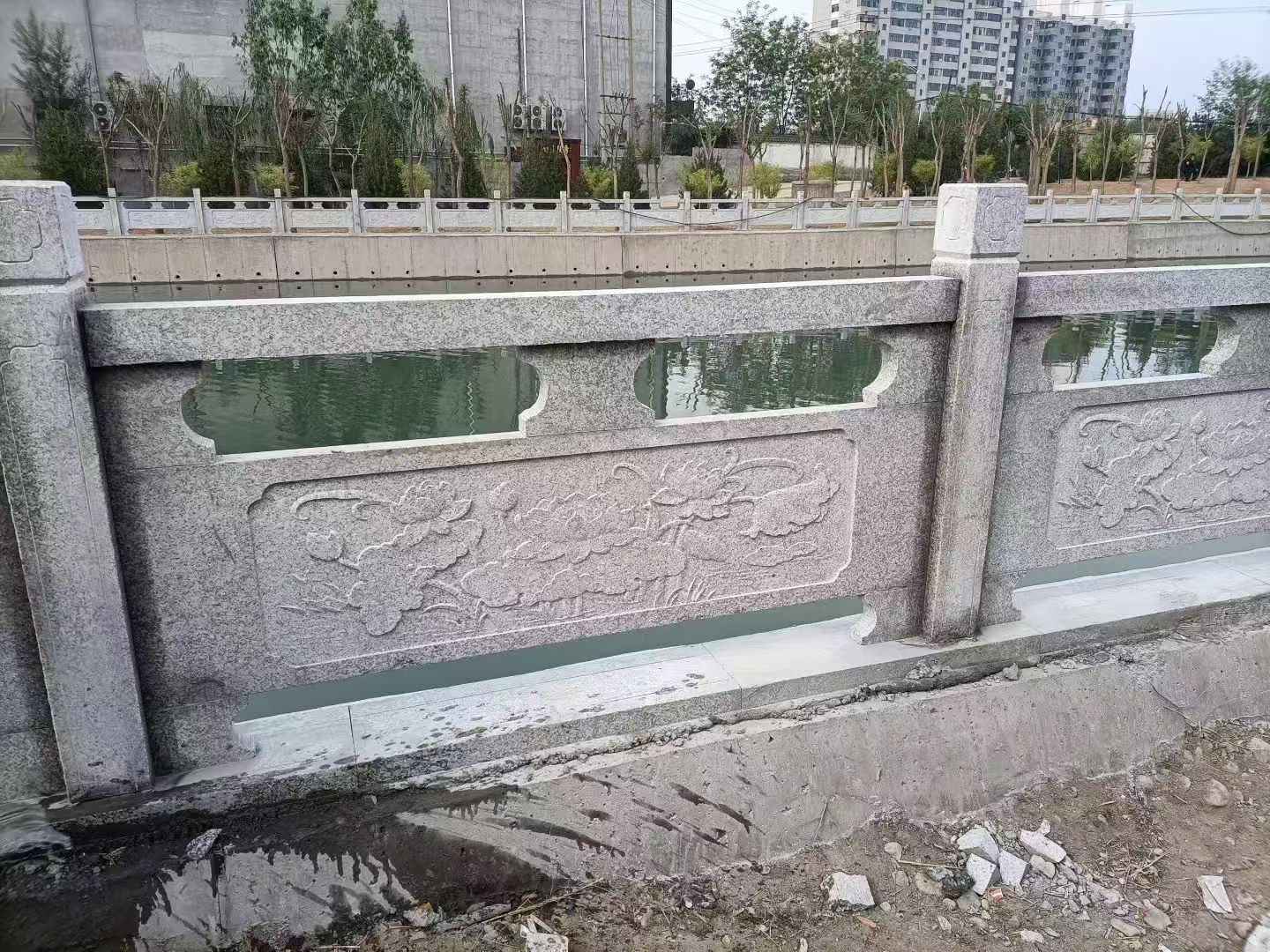 鹤壁 芙蓉白大花桥梁、河道，石材栏杆、围栏、护栏