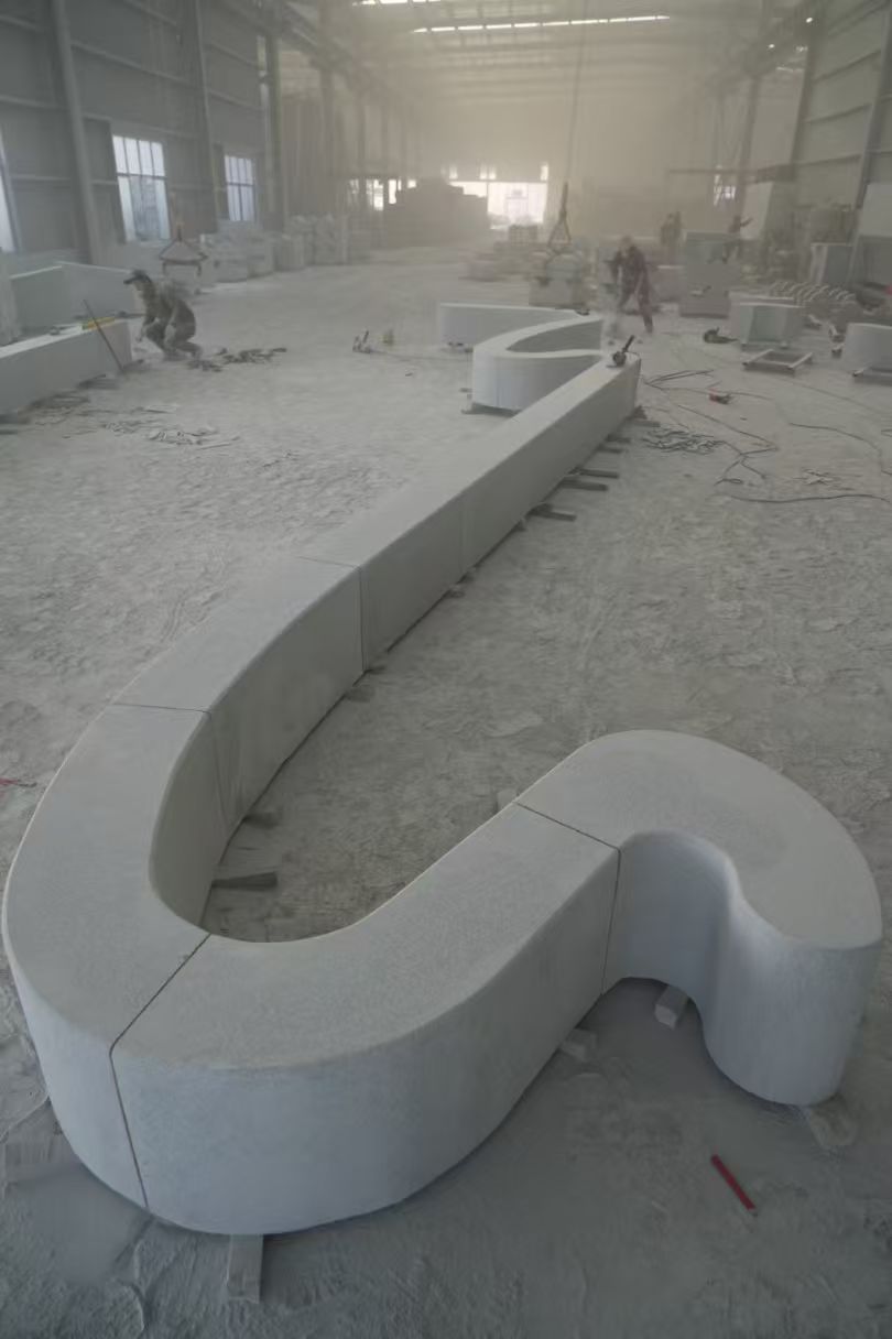 鹤壁 花岗岩整石坐凳拼装